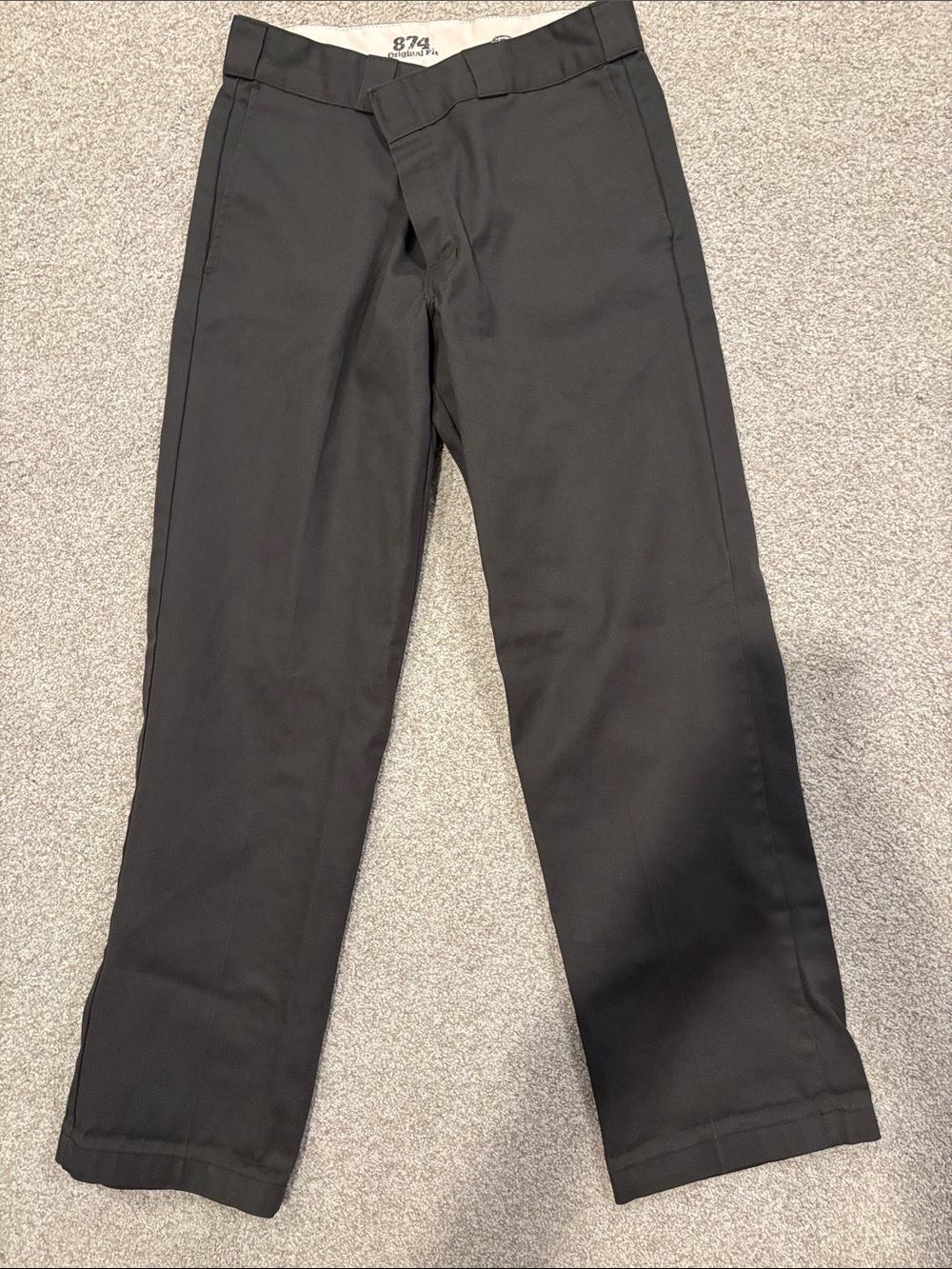 Dickies Dark Green Straight-Leg Chinos - Size 33x30